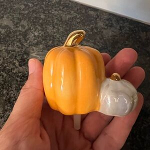 Pumpkin Decor with Gold Accents Nora Fleming